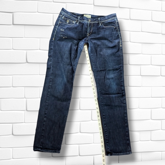 Taverniti Low Rise Jeans Distressed Vintage Denim Loop Tab Pocket Size 31 - Picture 7 of 7